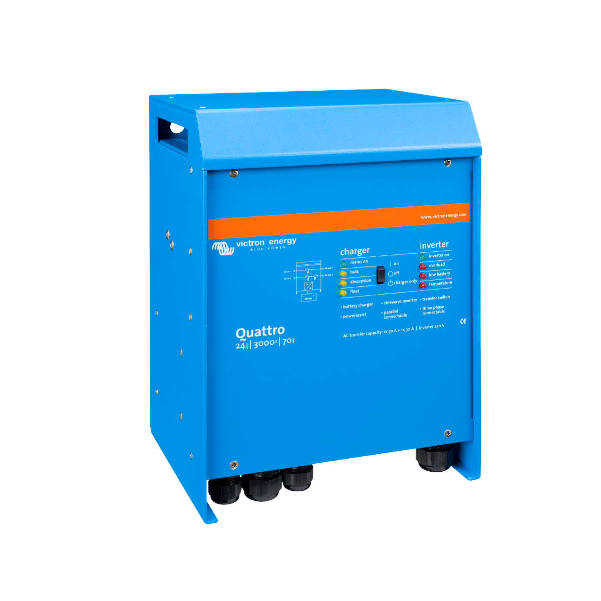 Onduleur/Chargeur Quattro 120V / 3000W VE.Bus de Victron