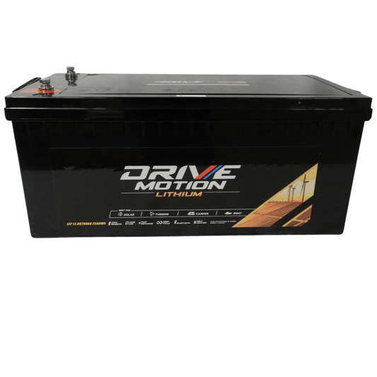 Batterie au lithium 12V 200Ah Bluetooth et autochauffante de DriveMotion