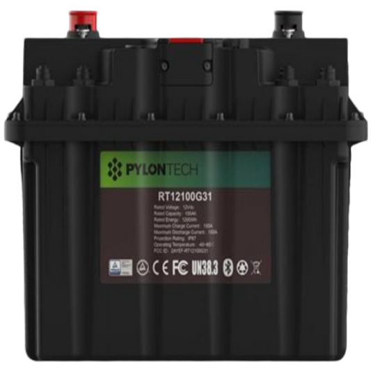 BATTERIE AU LITHIUM 12V 100A AUTOCHAUFFANTE ET AVEC BLUETOOTH DE PYLONTECH