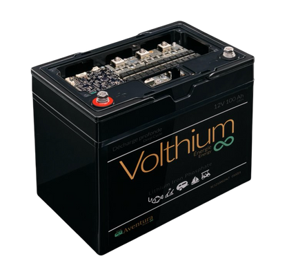 BATTERIE AVENTURA 12V 100AH DE VOLTHIUM AVEC PROTECTION CONTRE LA CHARGE AU FROID